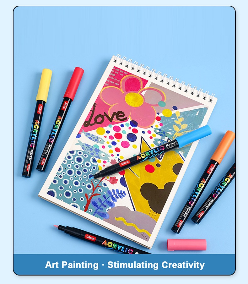 Acrylic Colorful Markers Set-art painting