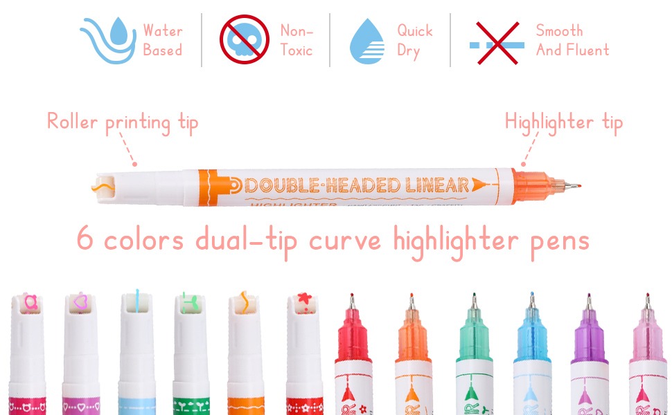 product information-Double Head Colorful Markers Set