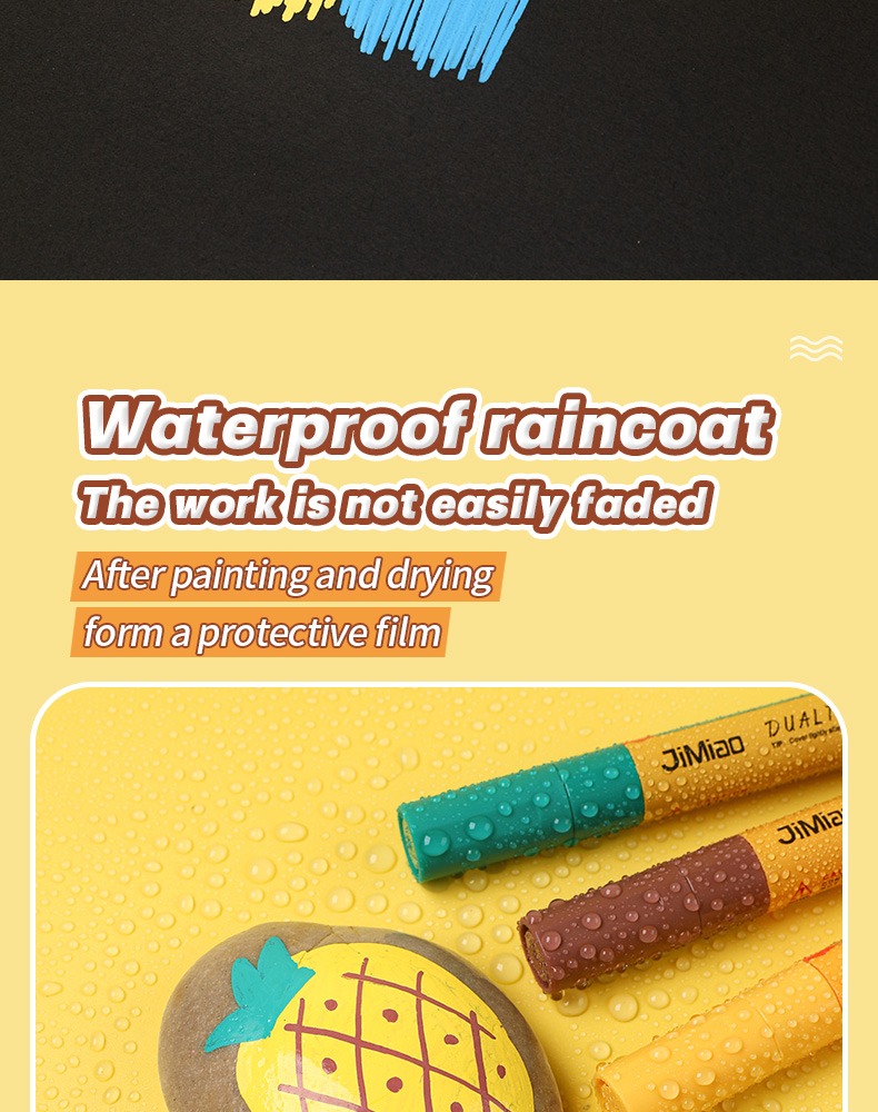 waterproof raincoat -Colorful Markers Set