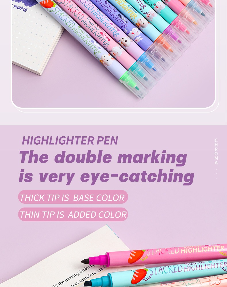 Double-headed Acrylic Coloring Markers Set