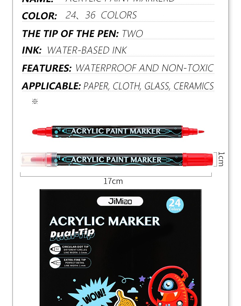 product specifications-Colorful Markers Set