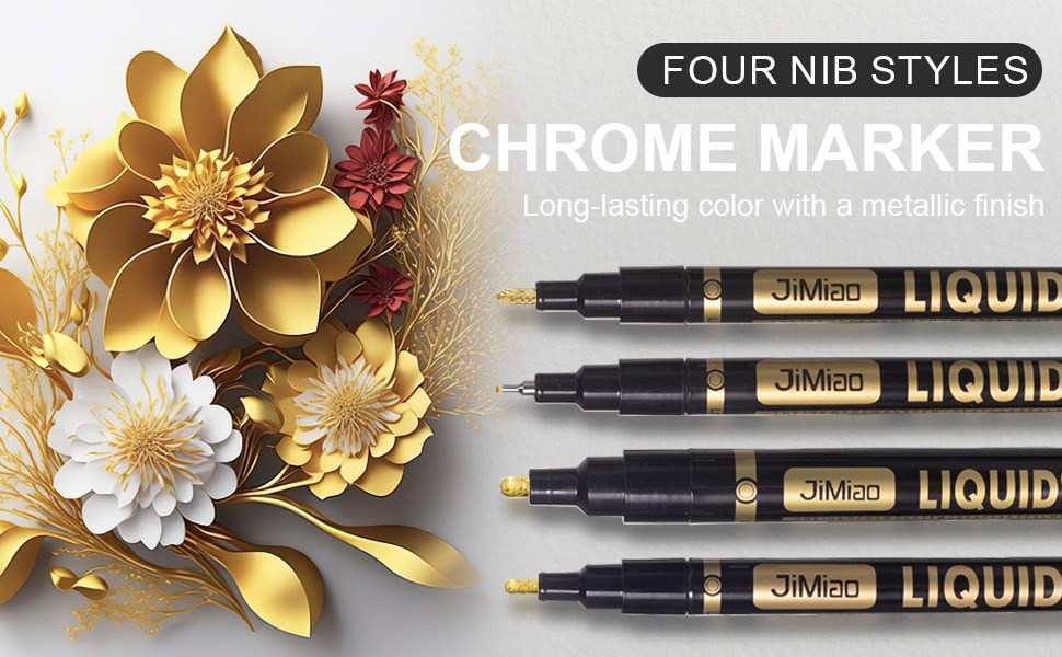 Waterproof Acrylic Metal Color Markers Set