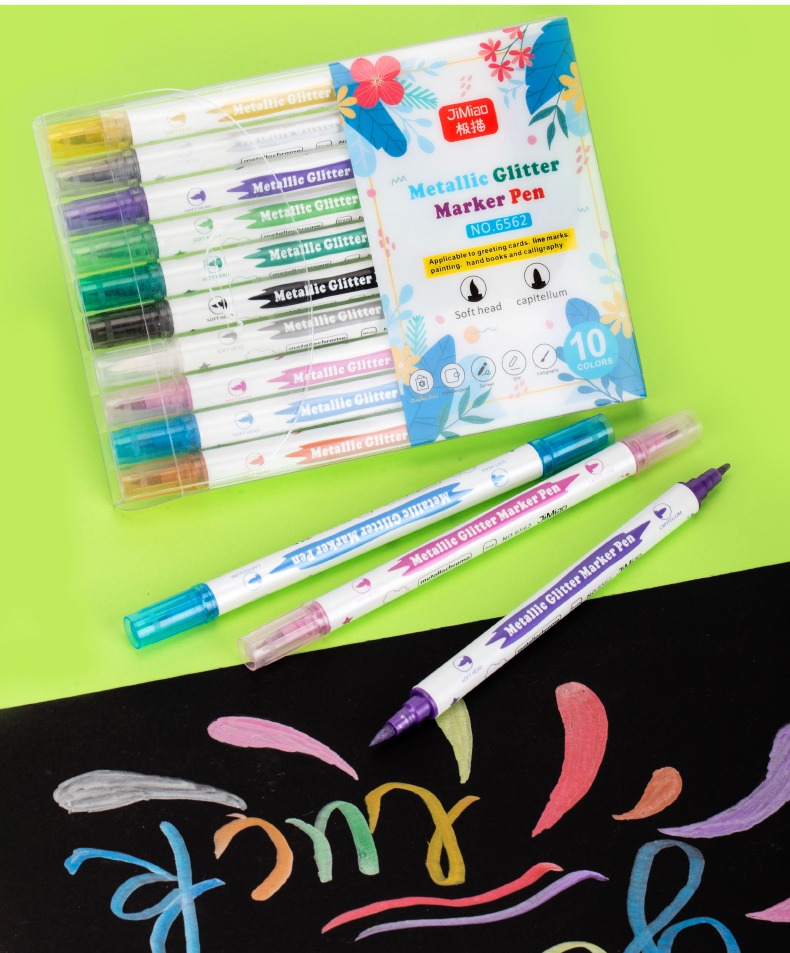 product show-double-headed colorful markers set